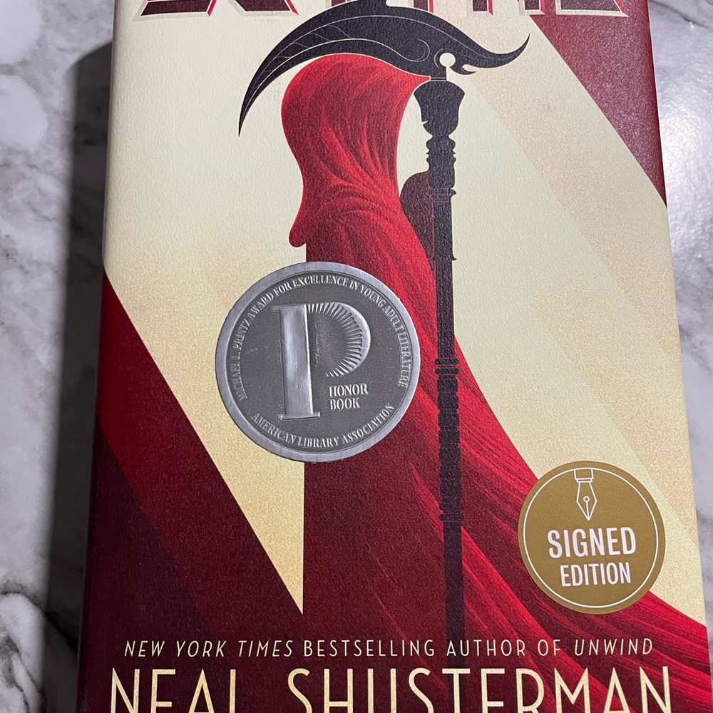 Scythe Hardcover Book by Neal Shusterman - signed
